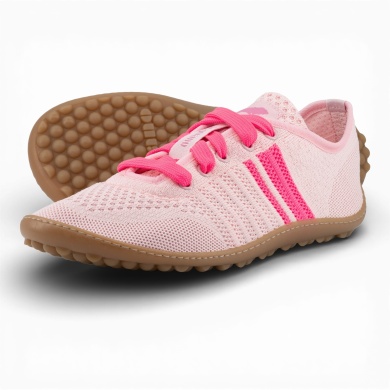Leguano Barfussschuhe Sneaker Caribeo (flexible Sohle, pures Barfußgefühl) rose